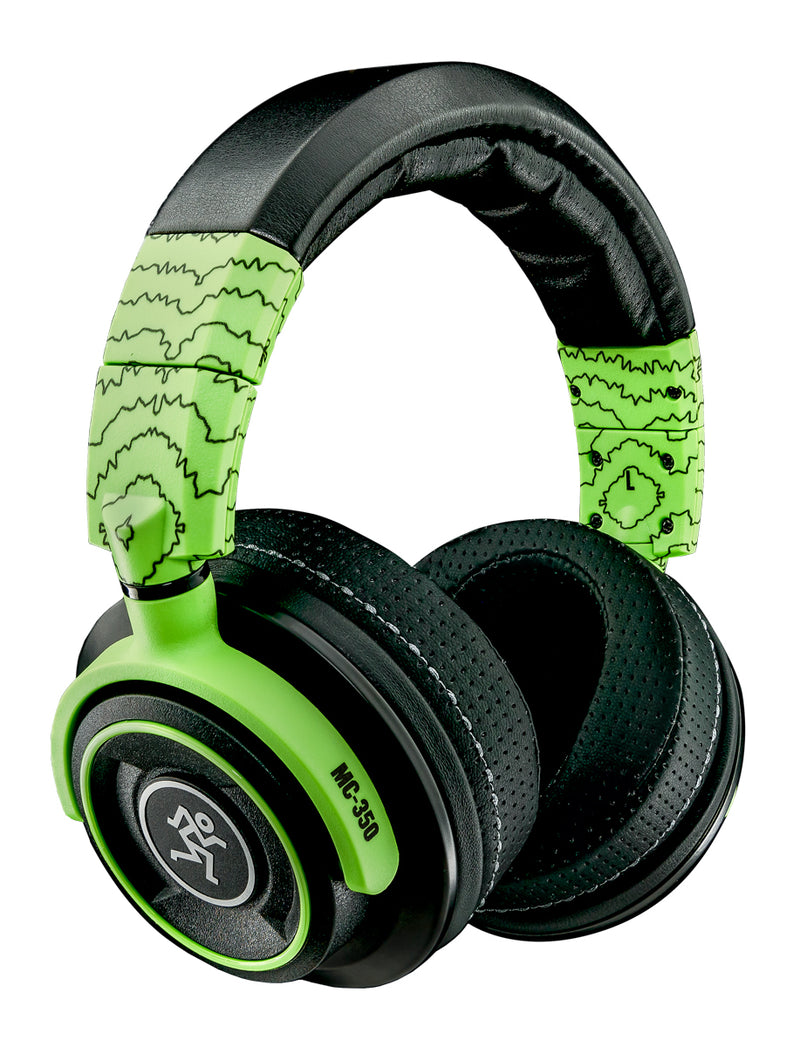 Mackie MC-350 Professional Closed-Back Headphones - Limited Edition Green Lightning