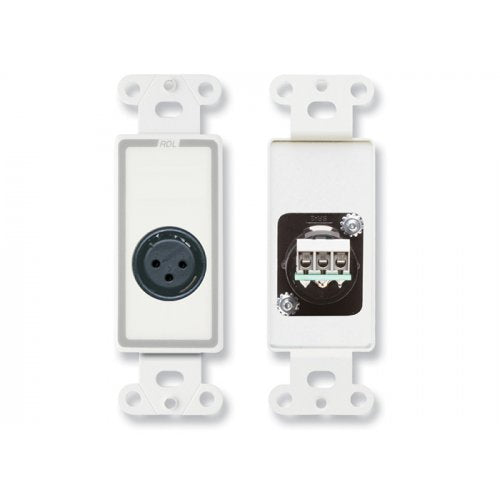 RDL D-XLR3F XLR 3-Pin Female Decora Wallplate