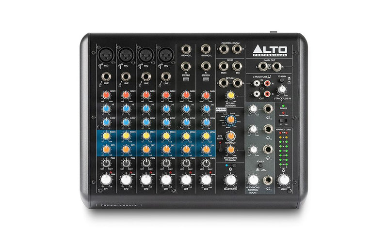 Alto TRUEMIX800FXXUS 8-Channel Compact Mixer With USB, Bluetooth, And Alesis Multi-FX