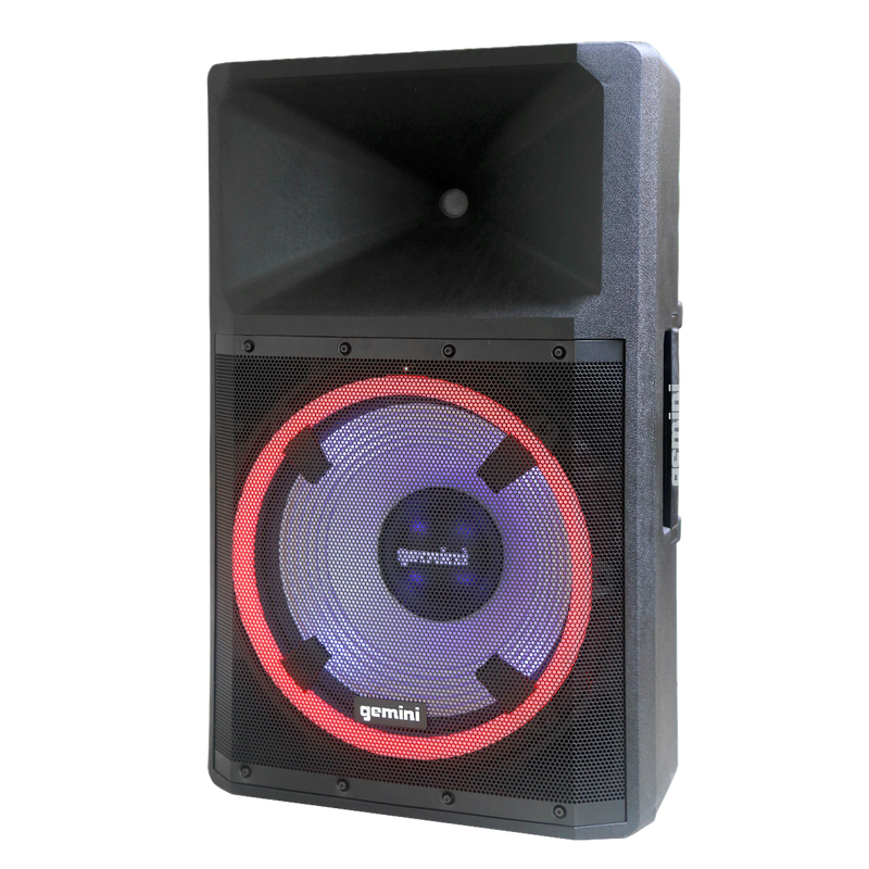 Gemini GSP-L2200PK Ultimate Bluetooth Party Speaker With Dynamic LED - 15"