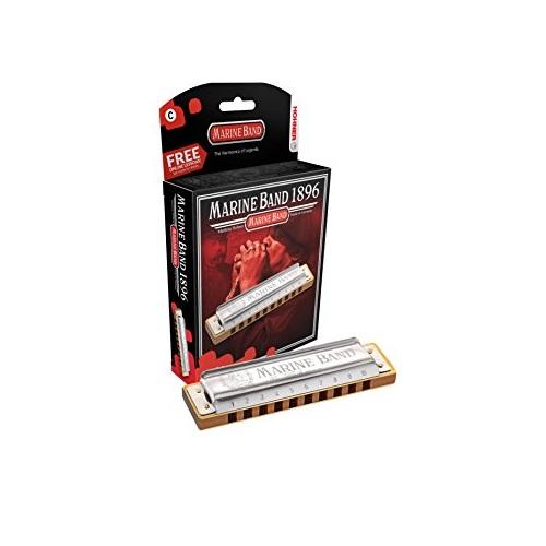 Hohner 1896Bx-A Marine Band Key Of A Major - Red One Music