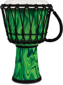 Latin Percussion LP1607GM World Rope Circle Djembe - 7" (Green Marble)