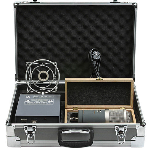 SE Electronics SE-GEMINI/MKII Dual Tube Cardioid Condenser Microphone with High Pass Filter and -10dB Pad