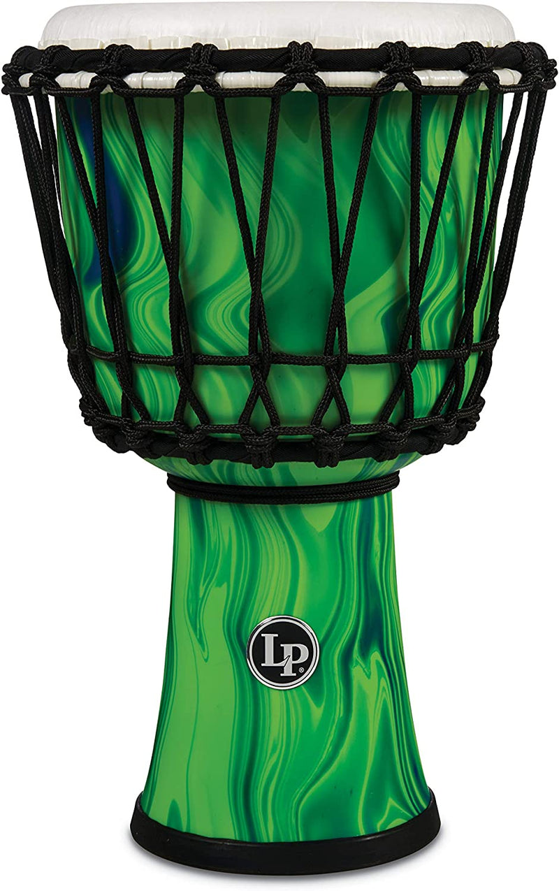 Latin Percussion LP1607GM World Rope Circle Djembe - 7" (Green Marble)