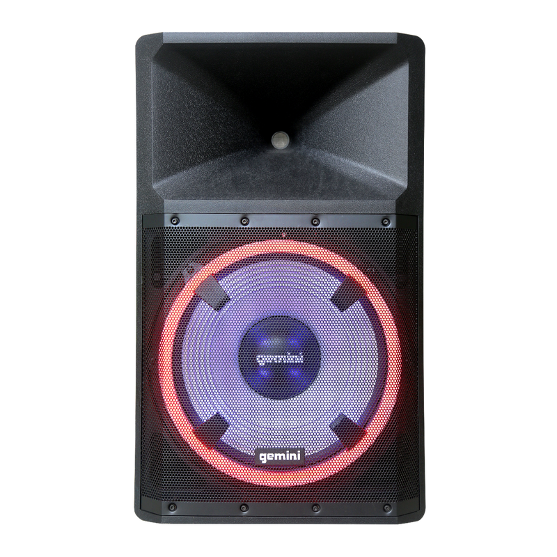 Gemini GSP-L2200PK Ultimate Bluetooth Party Speaker With Dynamic LED - 15"