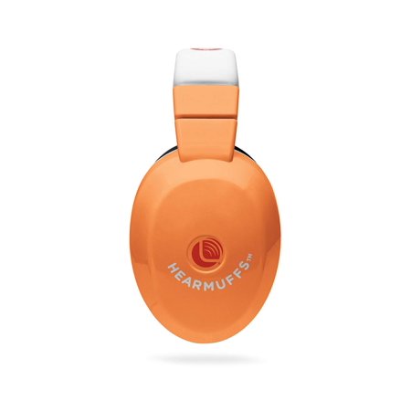Lucid Audio LA-KIDS-PM-OR HearMuffs Kids Hearing Protection (Orange/White)