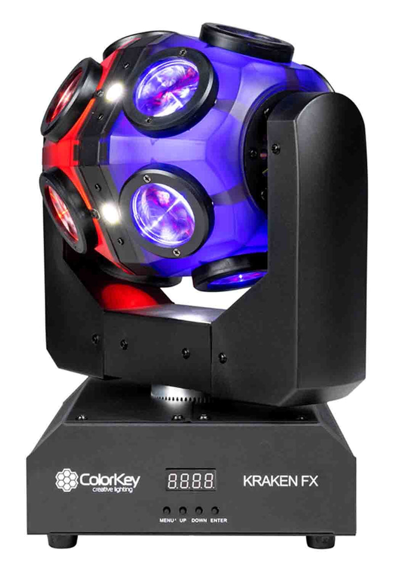 ColorKey CKU-1070 Kraken FX Energizing QUAD Color LED Effect Light w/ Built in Blinder