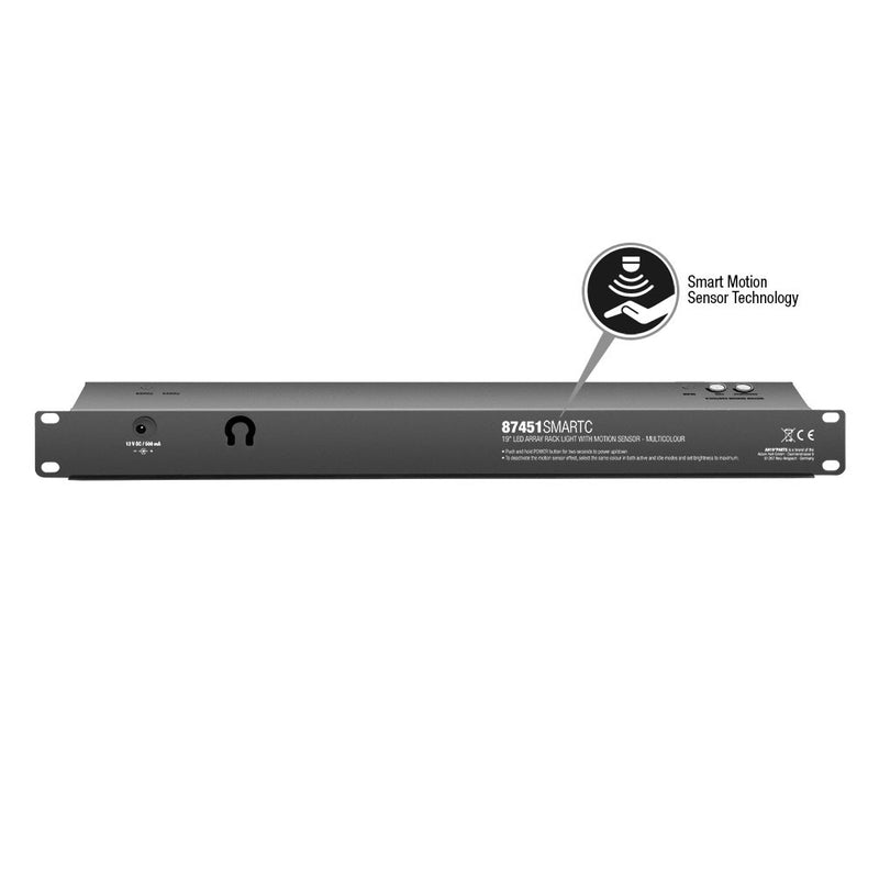 Adam Hall AH-87451SMARTC Éclairage de rack à capteur LED 19" - 1U Multicolore