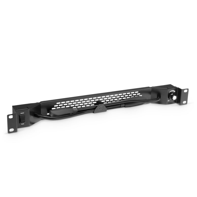 Adam Hall AH-87463 Lampe de rack LED 19" avec deux cols de cygne - Blanc froid, Bleu