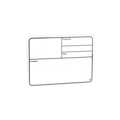 Adam Hall AH-88001 Self-Adhesive Tour Label Plastic - White 177x127mm