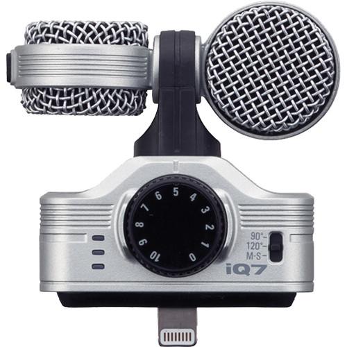 Zoom Iq7 Mid-Side Stereo Microphone Zoomiq7 Mid-Side Stereo Microphone For Ios Devices With Lightning Connector - Red One Music