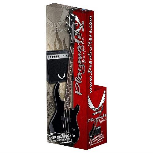 Dean E09 Cbk Pk Black Bass With Amp Amp Accessories - Red One Music