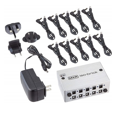 Alimentation pour pédale de guitare isolée MXR M238 Iso-Brick à 10 sorties