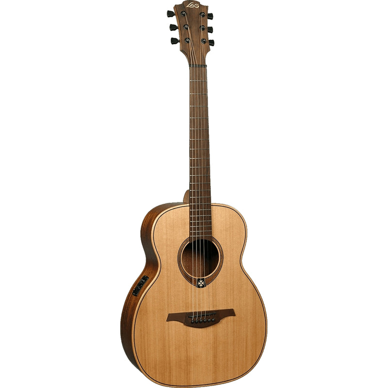 Lag Guitars TRAVEL-RCE Tramontane Travel Red Cedar Travel Acoustic Electric Guitar w/ Gig Bag