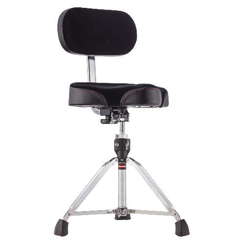 Gibraltar 9608MB Oversized Motorcycle Seat With Adjustable Backrest - Red One Music