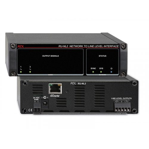 RDL RU-NL2 Interface Dante vers niveau ligne