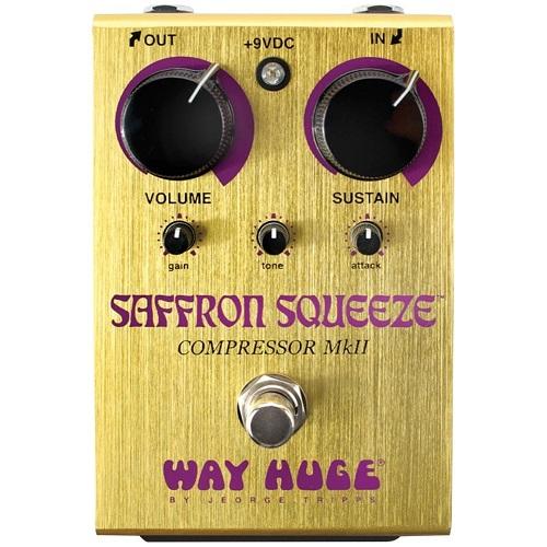 Way Huge Whe103 Squeeze Compressor Huge Whe103 Saffron Squeeze Compressor W 2 Patch Cables - Red One Music