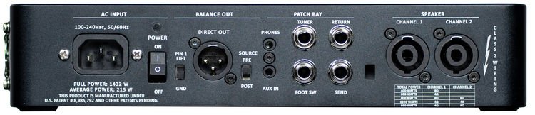 Tête d'amplificateur de basse ultralégère Gallien-Krueger LEGACY1200 1200 W