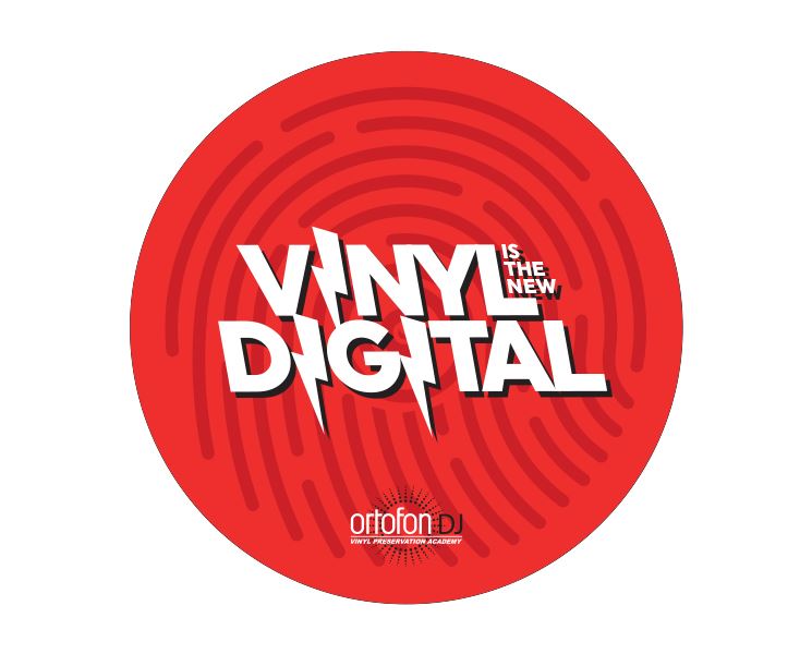 Feutrines Ortofon DJ SM-23 "LE VINYLE EST LE NOUVEAU NUMÉRIQUE" - Paquet de 2