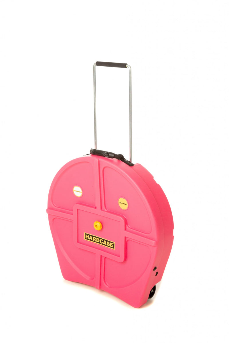Hardcase HNP9CYM22P With Wheels 22" Cymbal Case (Pink)