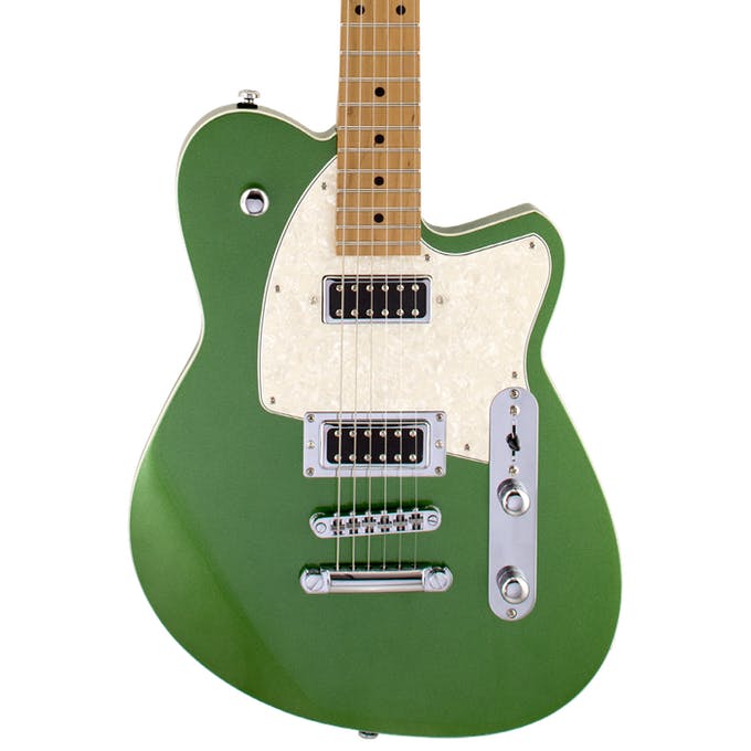 Reverend FLATROC Guitare électrique avec Reverend Revtron Humbuckers - Metallic Emerald