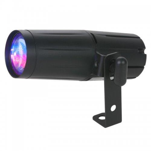 American DJ Pinspot-Led-Quad-Dmx 8W Quad Color Pinspot Light - Red One Music
