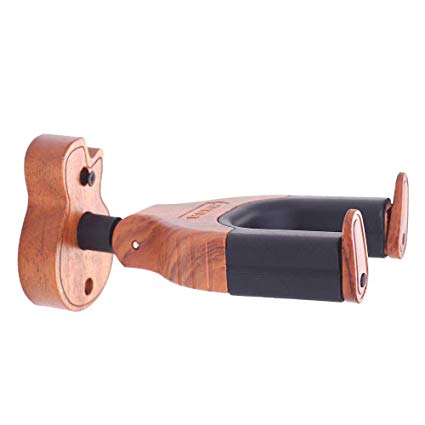 Punk Auto Lock Safety Wooden Wall Mount Holder - Red One Music