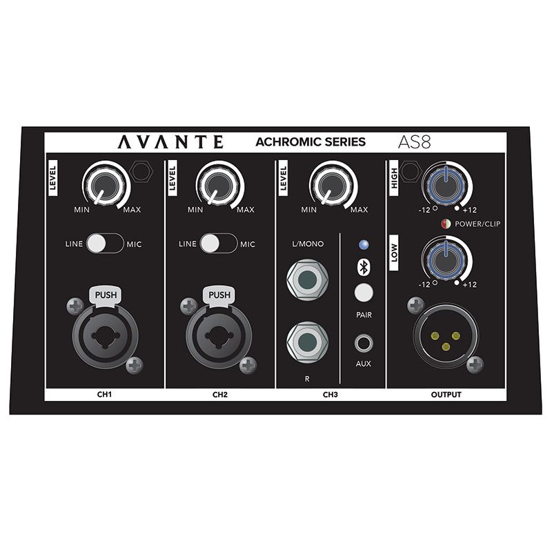 Avante AS8 Column Array Powered Speaker System