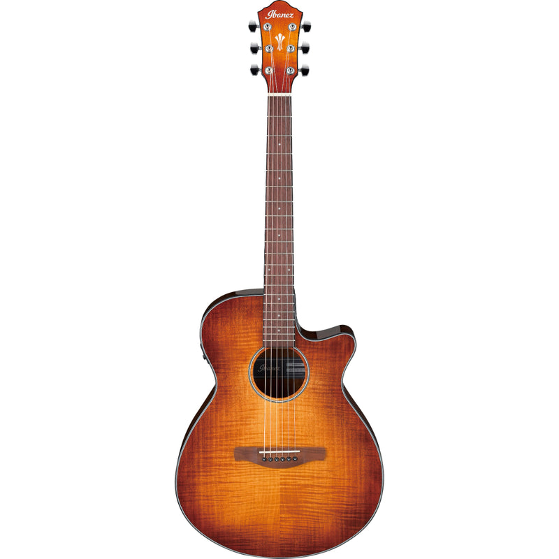 Ibanez AEG70VVH - AEG Slim Body Single Cutaway Acoustic Guitar - Vintage Violin High Gloss