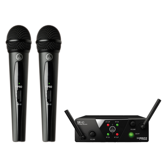 AKG WMS40MINI2-VOCAL-SET-US25 Dual Vocal Set