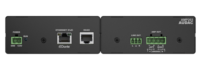 Audac AMP203 Mini amplificateur stéréo Dante