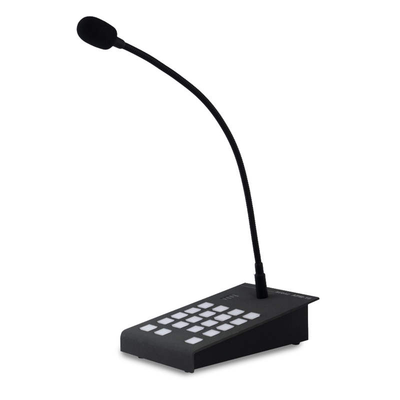 Audac APM116MK2 Microphone de radiomessagerie numérique 16 zones