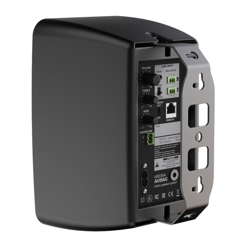 Audac ARES5A 2-Way Stereo Active Speaker System - 5.25" (Black)