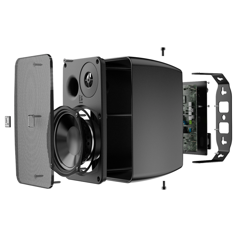 Audac ARES5A 2-Way Stereo Active Speaker System - 5.25" (Black)