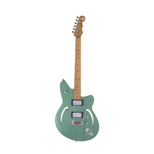 Guitare électrique Reverend AIRSONIC W avec micros Railhammer (Metallic Alpine Burst)