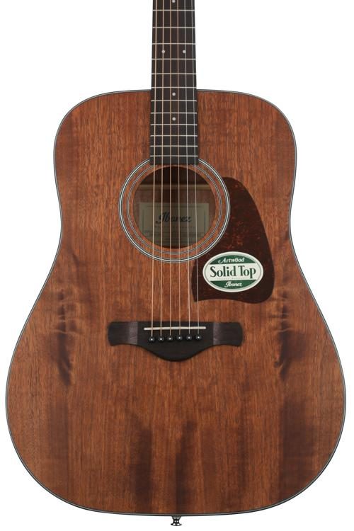 Ibanez AW54OPN Dreadnought Body Acoustic Guitar (Open Pore Natural)