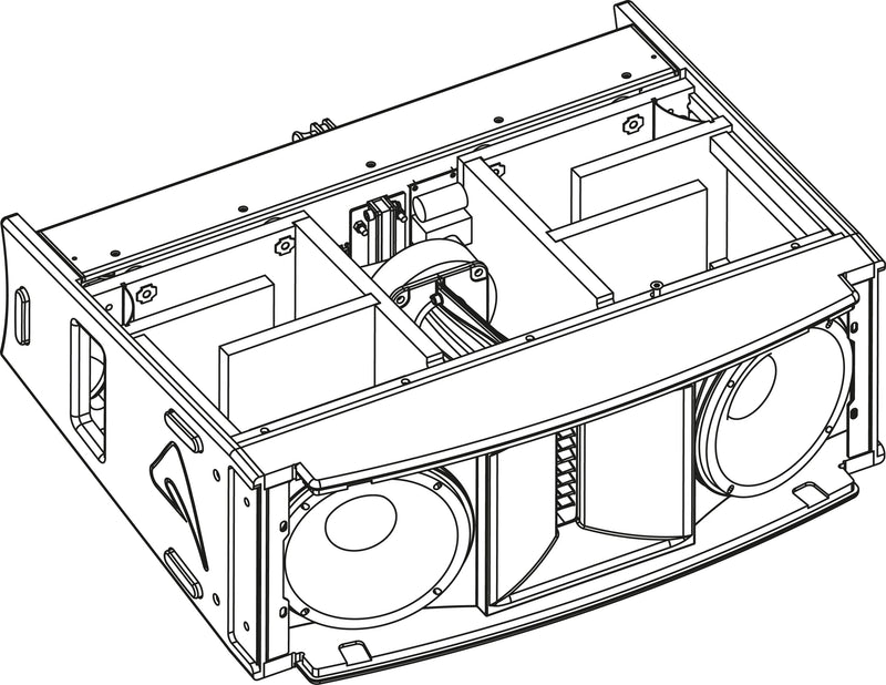 Axiom AX2065P Élément de réseau vertical passif à haut rendement - 2 x 6,5" (Noir)