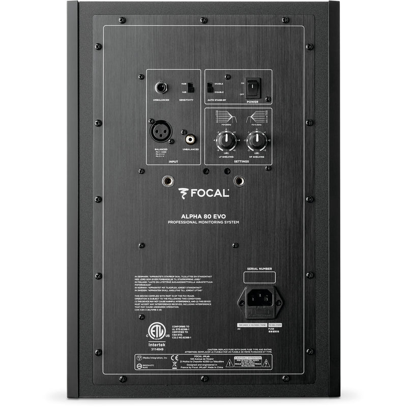 Focal ALPHA 80 EVO Powered Studio Monitor (Single) - 8"