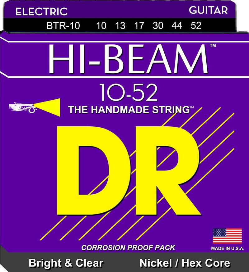 DR Handmade Strings BTR-10 Hi-beam Electric Guitar Strings - Big-Heavy (10-52)