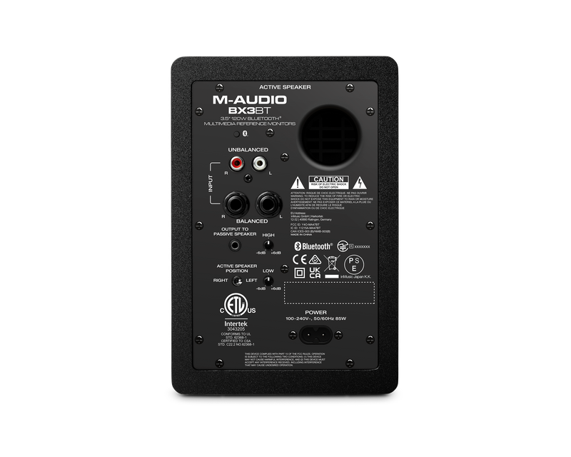 M-Audio BX3BT 120-Watt Pair of Multimedia Studio Monitors 3.5"