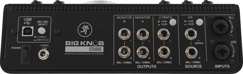Mackie Big Knob Studio 3x2 Studio Monitor Controller | 192kHz USB I/O - Red One Music