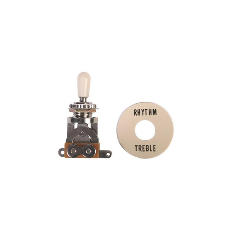 Profile SW20-IV - Gibson Type Toggle Switch 3-Way w/Rhythm/Treble Plate - Red One Music