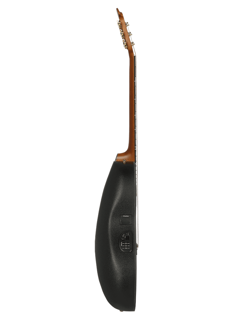 Ovation CE44P-TGE Celebrity Elite® Exotic - Guitare électro-acoustique Lyrachord de profondeur moyenne - Oeil de tigre foncé sur érable matelassé exotique