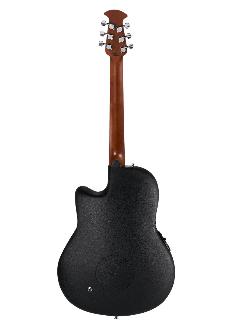 Ovation CE44X-9B Celebrity Elite Exotic® - Mid Depth Lyrachord Body Acoustic-Electric Guitar - Mint Green/Natural Burst On Exotic Quilted Maple