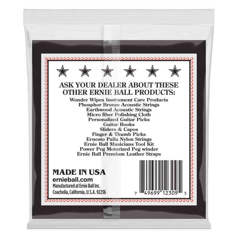 Ernie Ball 2309 5-String Banjo Custom Gauge String Set 10-13-15-24w-10 - Red One Music