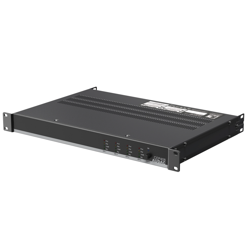 Audac CEP408 Quad Channel 4 Ohm Energy-Efficient Amplifier