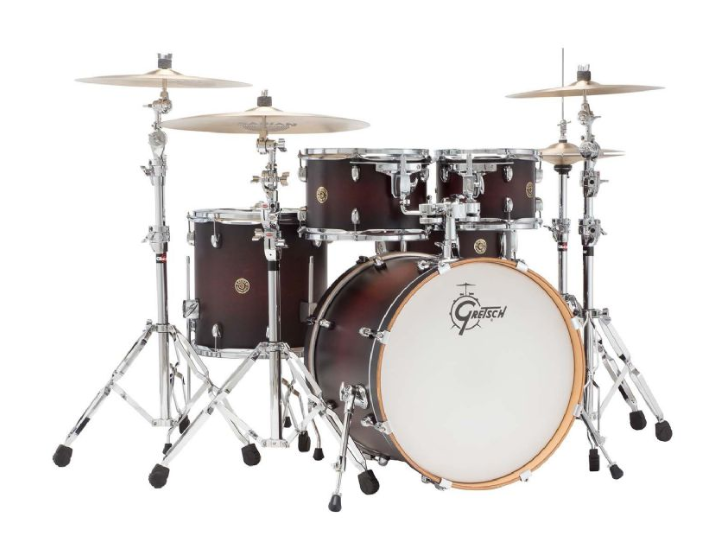 Gretsch Drums CM2-E605-SDCB Catalina Maple 5-Piece Drum Shell Pack (Satin Deep Cherry Burst)