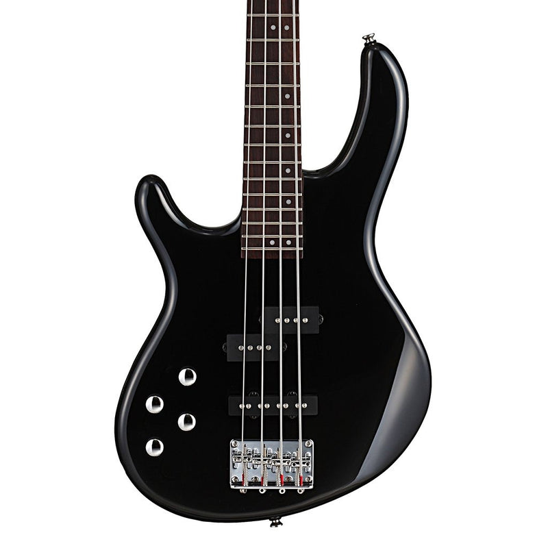 Cort ACTION-BASS-PLUS-LH-BK Action Plus Bass - Basse électrique pour gaucher avec micros PJ - Noir
