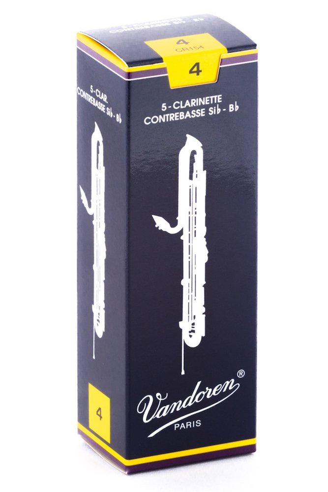 Vandoren CR154 Clarinette à contrecassée Force traditionnelle de roseaux 4 (boîte de 5)