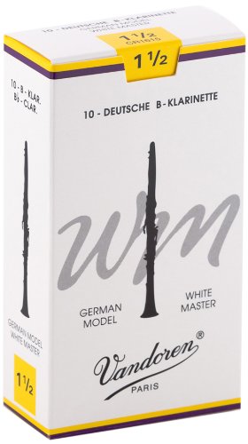 Vandoren CR1615 BB Clarinette White Master Reeds Strength 1.5 (boîte de 10)